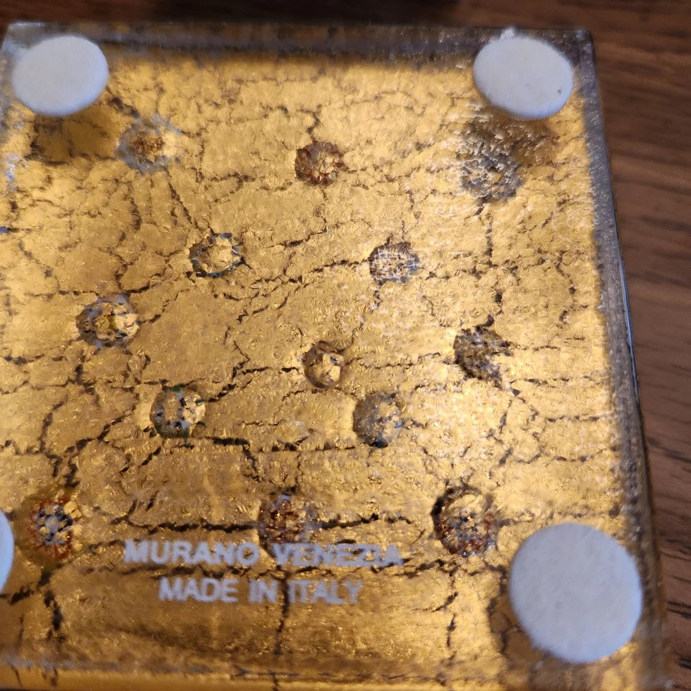 Eccolo Murano Glass  Paperweight Spread Millefiori - Picture 4 of 7